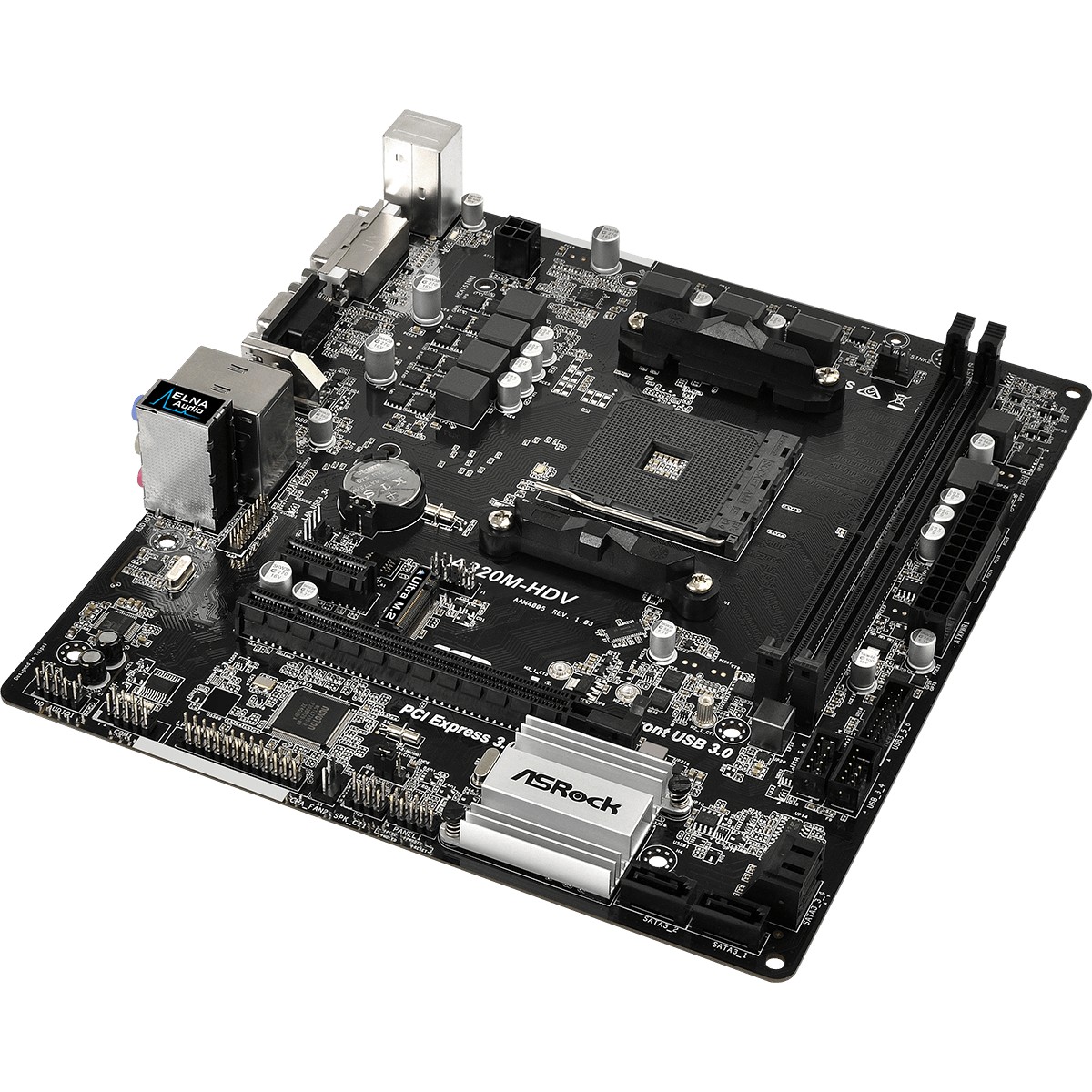 Материнская плата ASRock A320M-HDV (sAM4, AMD A320, MicroATX) (A320M-HDV) Новый